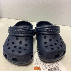 New Crocs Littles Clogs Toddler Size C 2/3 Navy